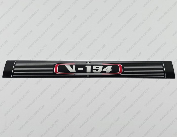 Glastron V-194 CHROME Boat Decal 13.4"